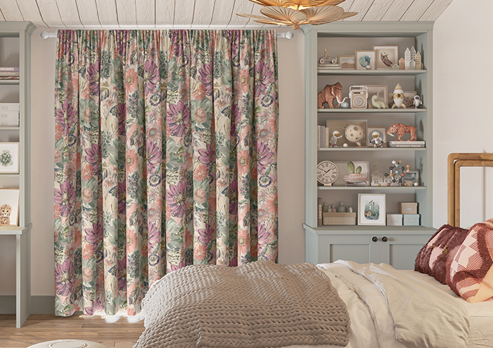 Spring Garden, Khaki - Made to Measure Curtains - Image 7